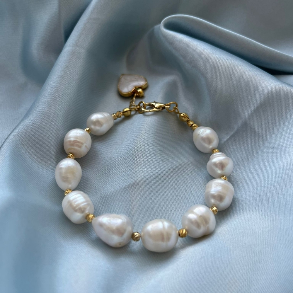 real pearl bracelet handmade